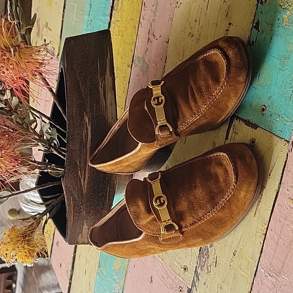 VINTAGE Gucci Mens Suide Shoes